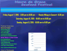 Tablet Screenshot of hdgseafoodfestival.org